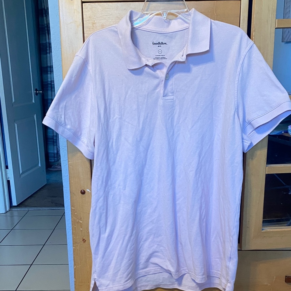 Goodfellow & Co Men's Soft Pink Polo Shirt
